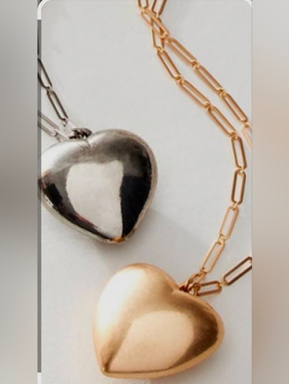 Silver Heart Pendant Necklace
